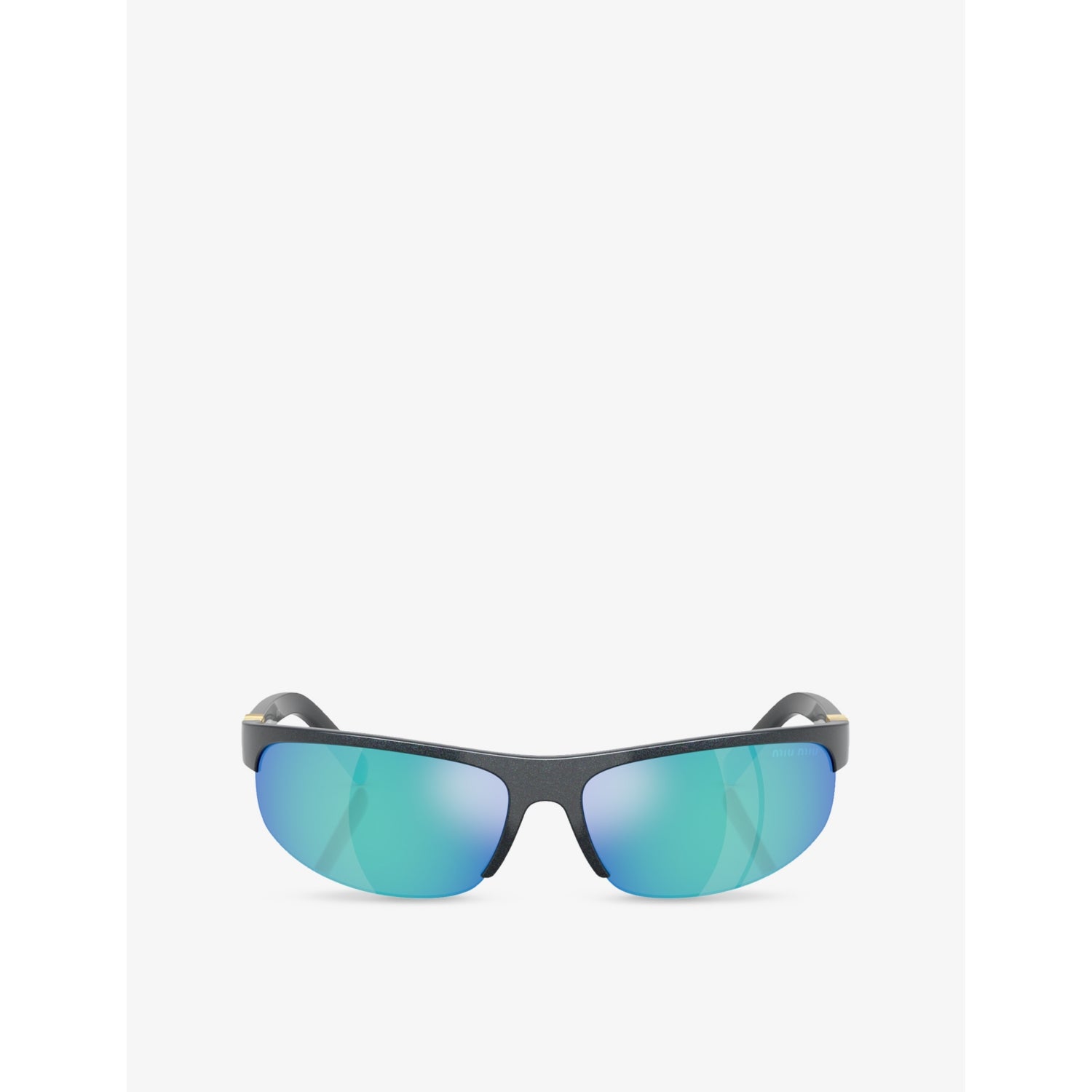 Miu Miu MU A02S oval-frame injected sunglasses - British product