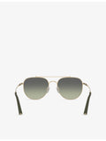 Oliver Peoples metal pilot sunglasses gradient lenses, UK version