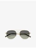 Oliver Peoples metal pilot sunglasses gradient lenses, UK version