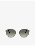 Oliver Peoples metal pilot sunglasses gradient lenses, UK version