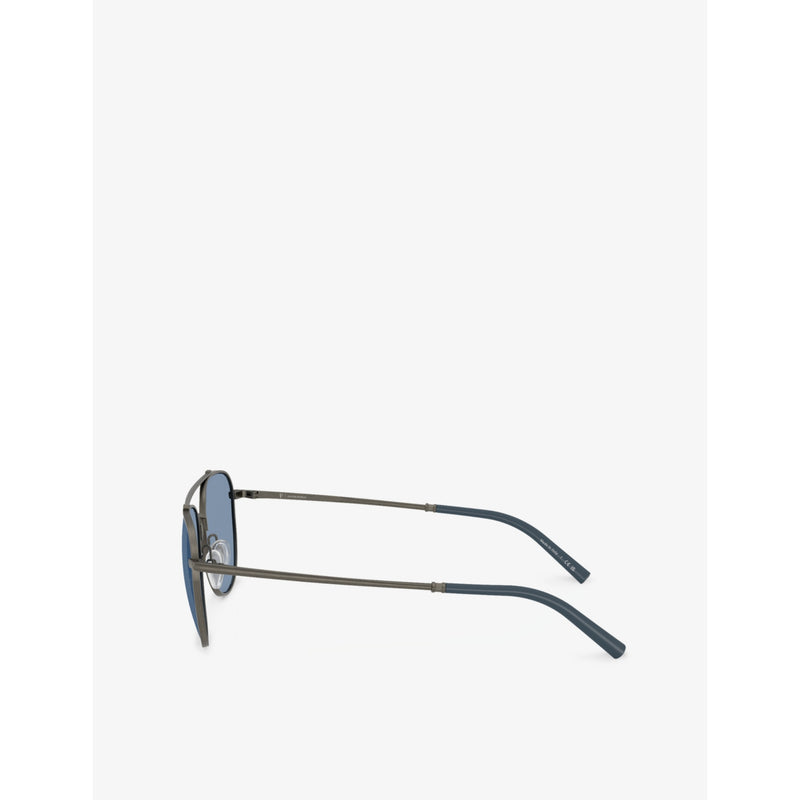 Oliver Peoples pilot-frame metal sunglasses OV1346S R-10, UK version