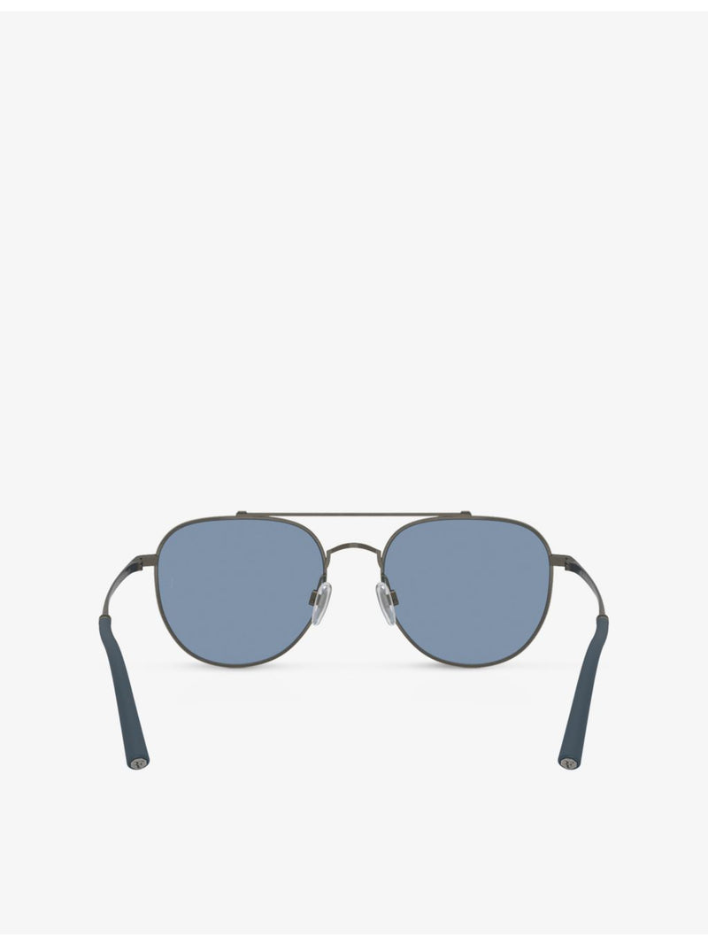 Oliver Peoples pilot-frame metal sunglasses OV1346S R-10, UK version