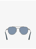 Oliver Peoples pilot-frame metal sunglasses OV1346S R-10, UK version