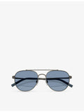 Oliver Peoples pilot-frame metal sunglasses OV1346S R-10, UK version