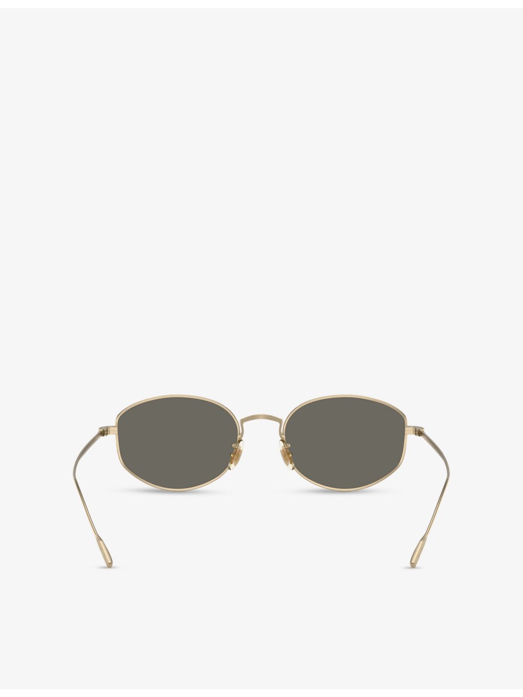 Oliver Peoples Sirry oval-frame titanium sunglasses, imported from the UK