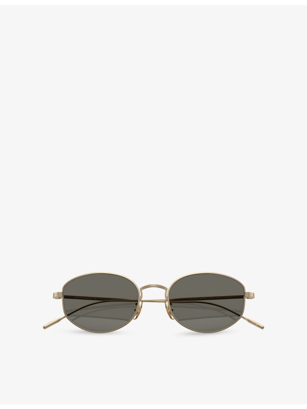 Oliver Peoples Sirry oval-frame titanium sunglasses, imported from the UK