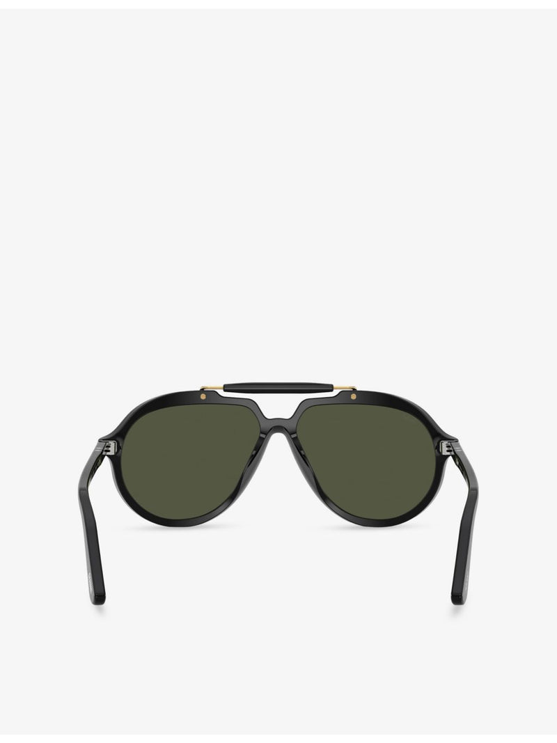 Persol pilot-frame acetate sunglasses PO0202S, imported from the UK