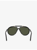 Persol pilot-frame acetate sunglasses PO0202S, imported from the UK