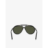 Persol pilot-frame acetate sunglasses PO0202S, imported from the UK