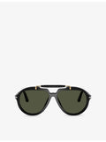 Persol pilot-frame acetate sunglasses PO0202S, imported from the UK
