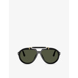Persol pilot-frame acetate sunglasses PO0202S, imported from the UK