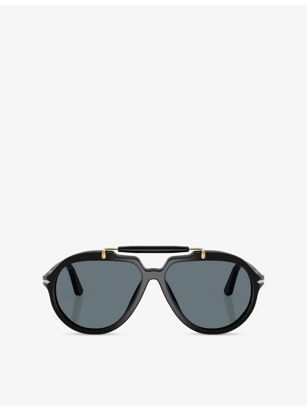 Persol Senna pilot-frame polarised acetate sunglasses (British brand)