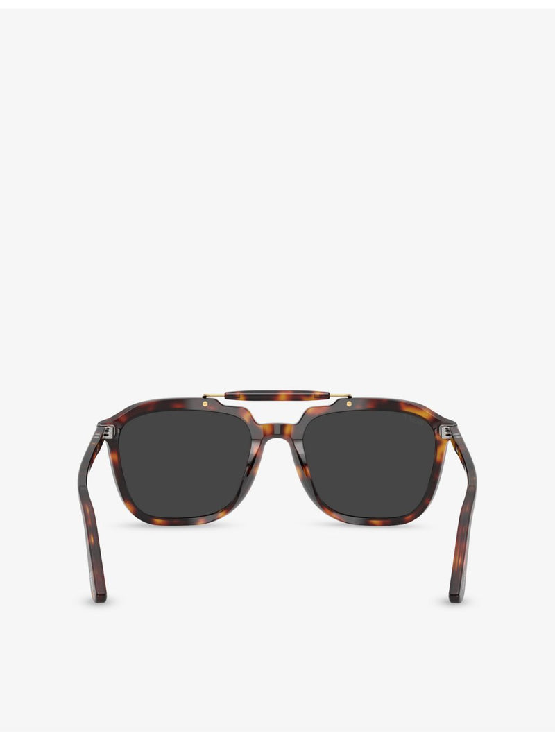 Persol square-frame acetate sunglasses PO0203S (British brand)