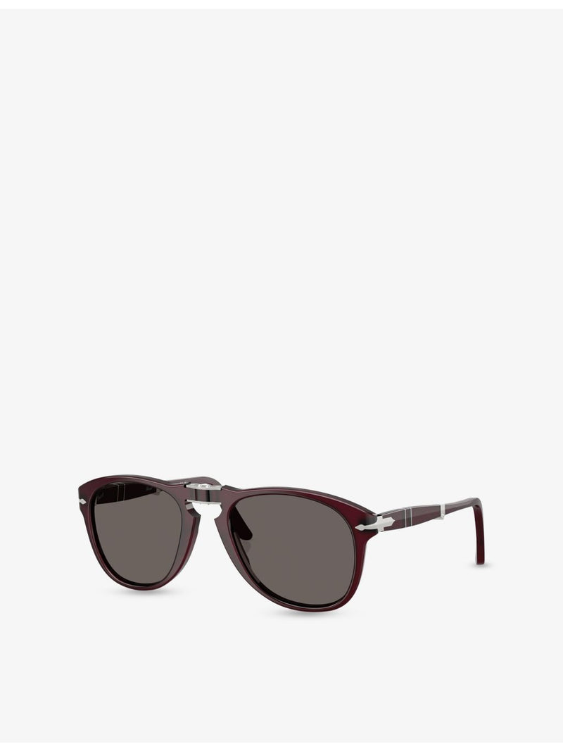 Persol PO0714 pilot-frame acetate sunglasses, imported from the UK