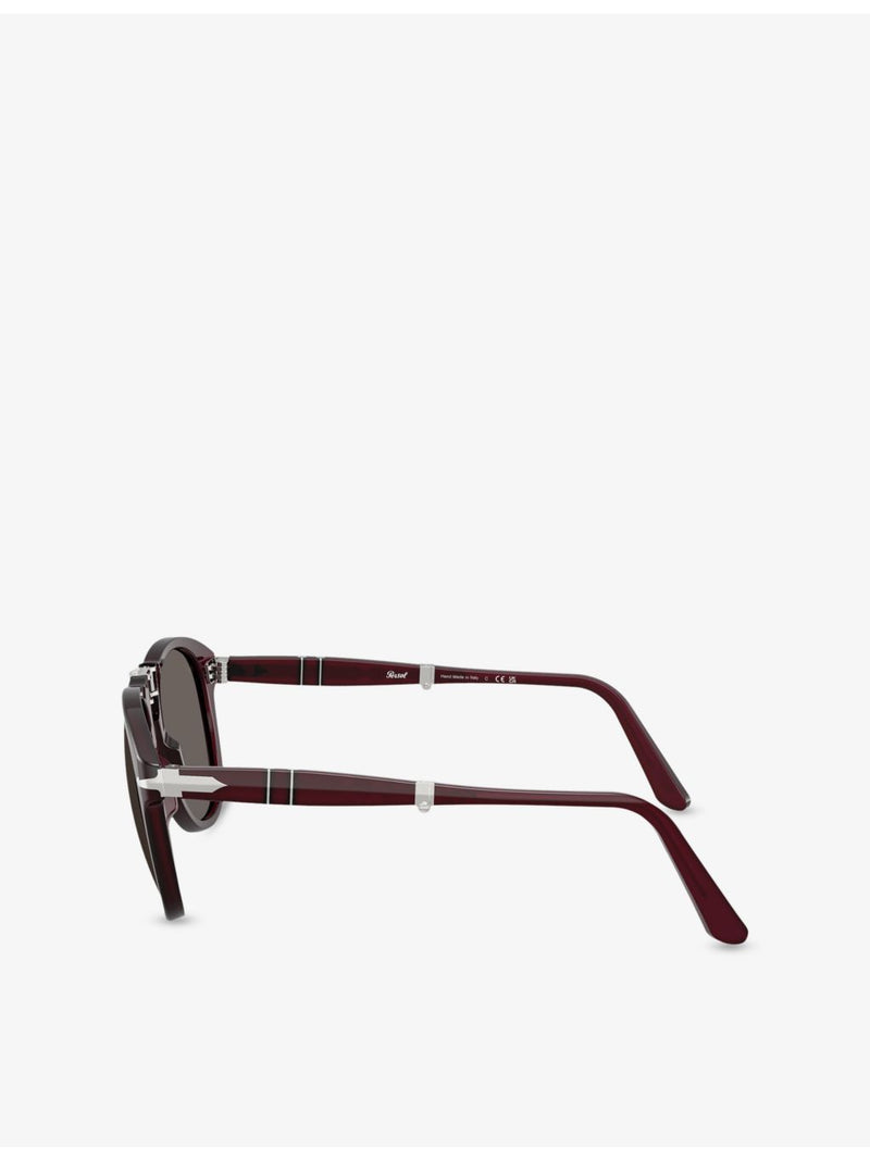 Persol PO0714 pilot-frame acetate sunglasses, imported from the UK