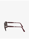 Persol PO0714 pilot-frame acetate sunglasses, imported from the UK