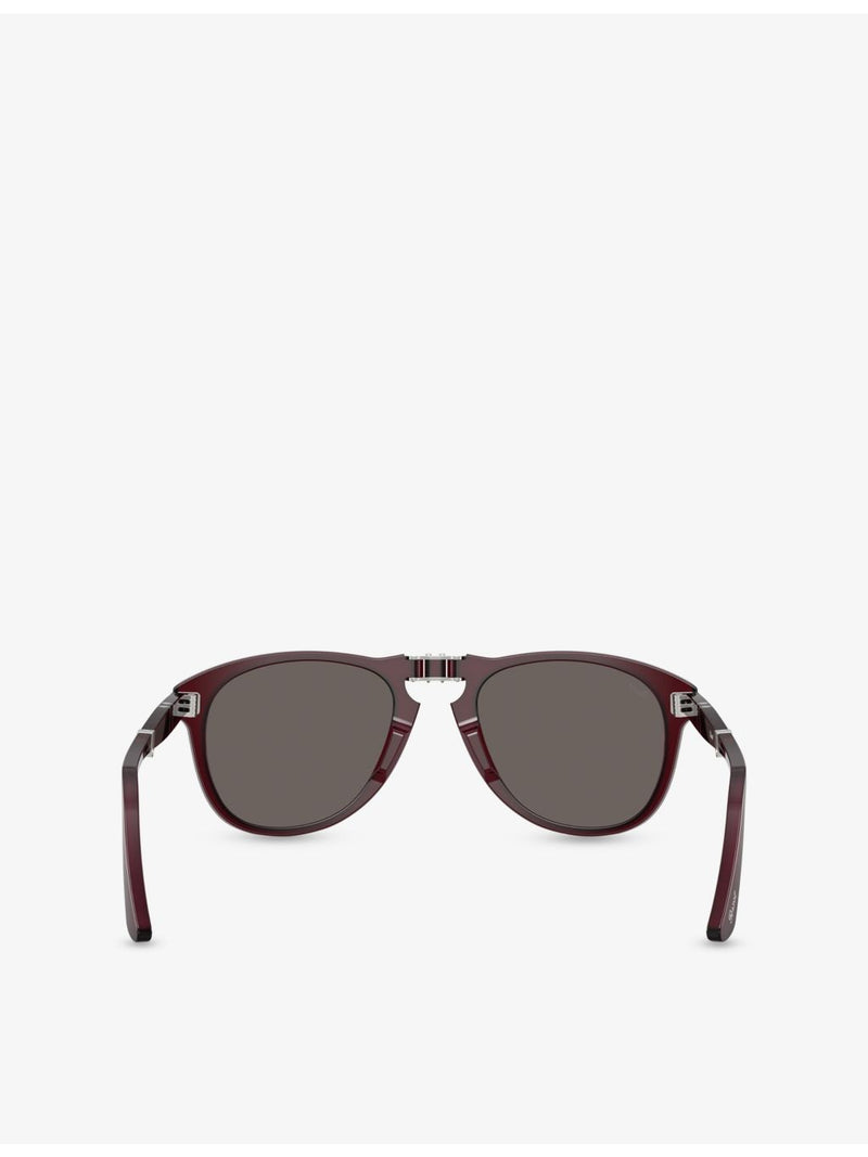 Persol PO0714 pilot-frame acetate sunglasses, imported from the UK