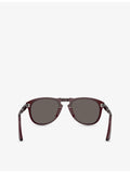 Persol PO0714 pilot-frame acetate sunglasses, imported from the UK