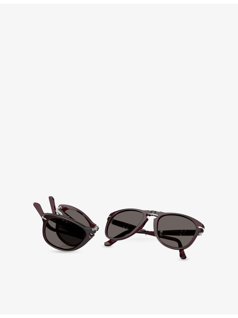 Persol PO0714 pilot-frame acetate sunglasses, imported from the UK