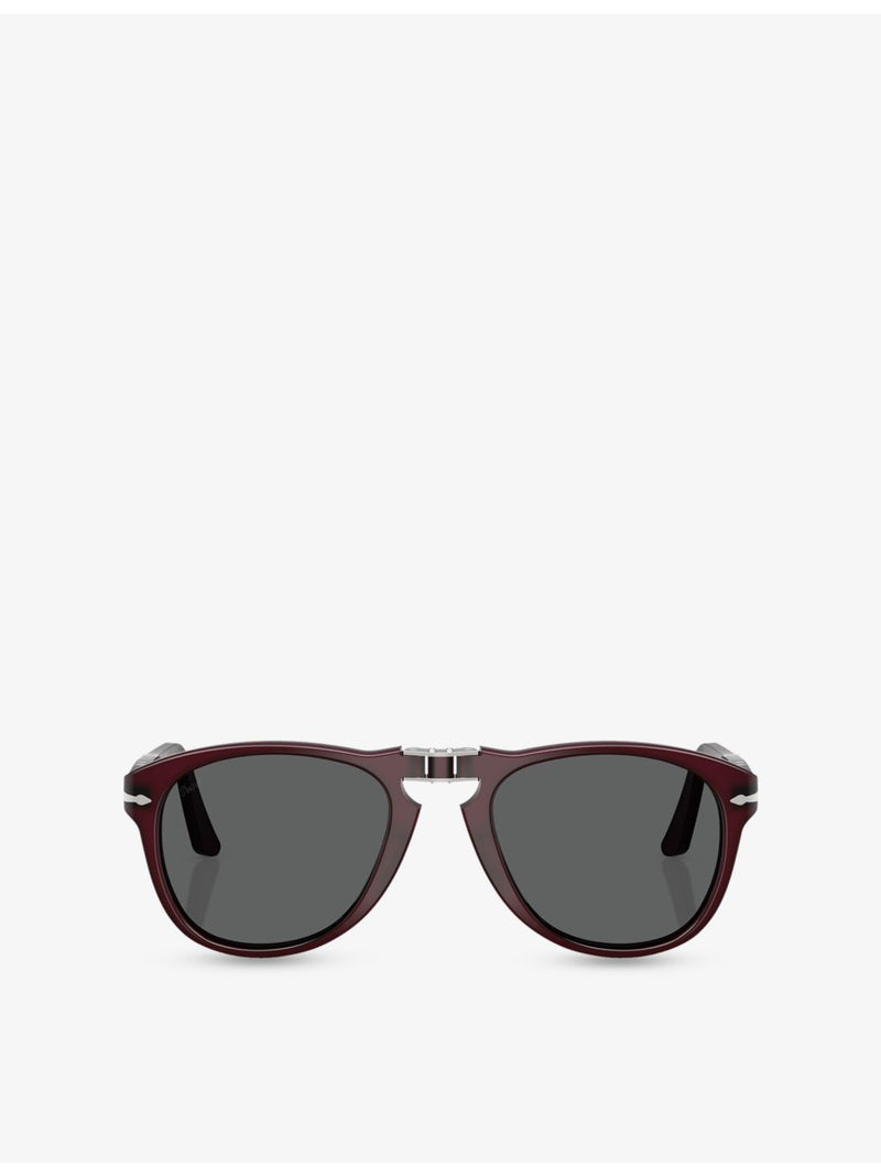 Persol PO0714 pilot-frame acetate sunglasses, imported from the UK