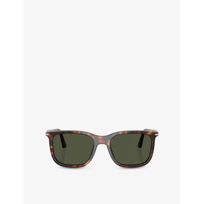 selfridges Persol PO3357S Rectangle-Frame Acetate Sunglasses- Buy online at McGrocer