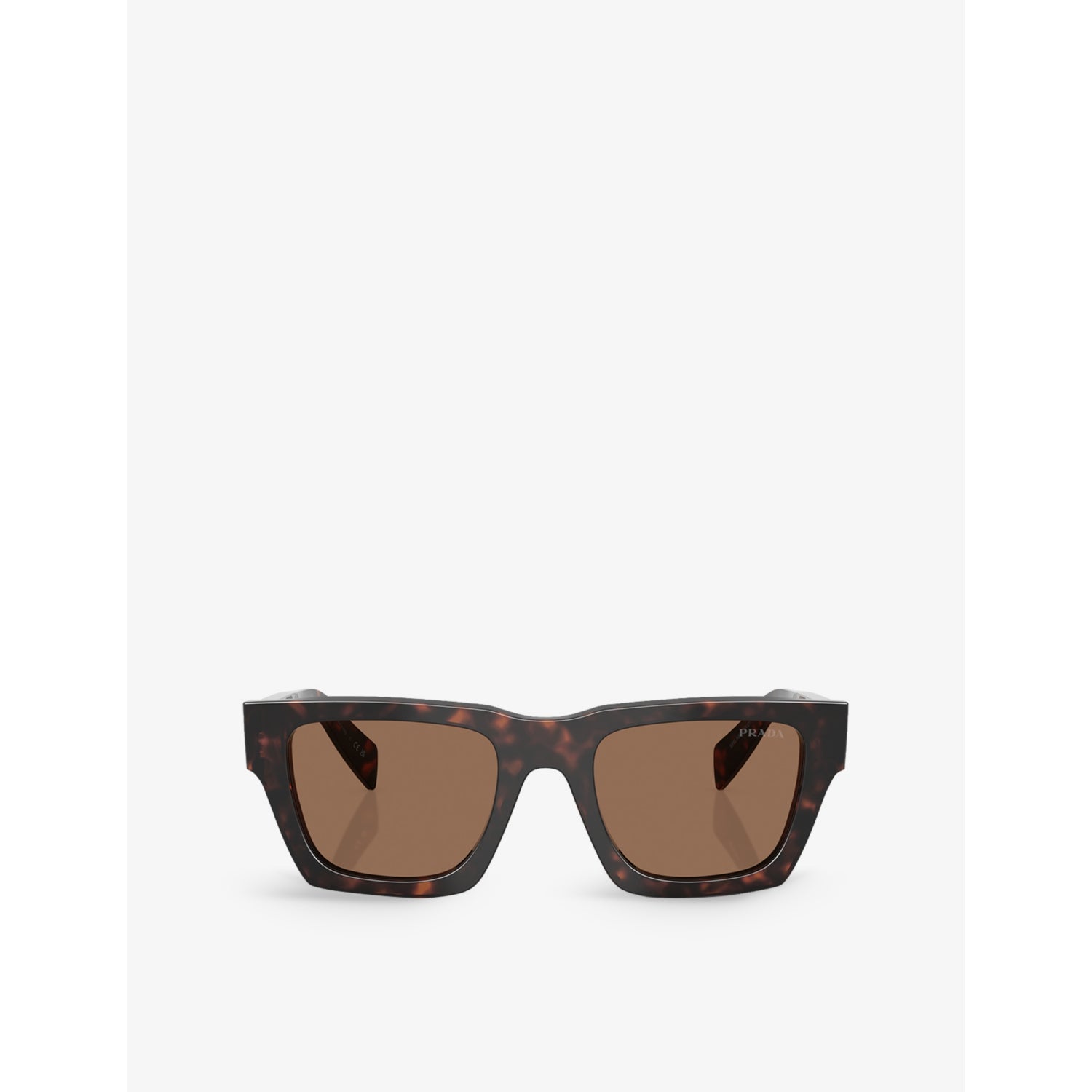 Prada tortoise acetate square-frame sunglasses 50mm (British brand)