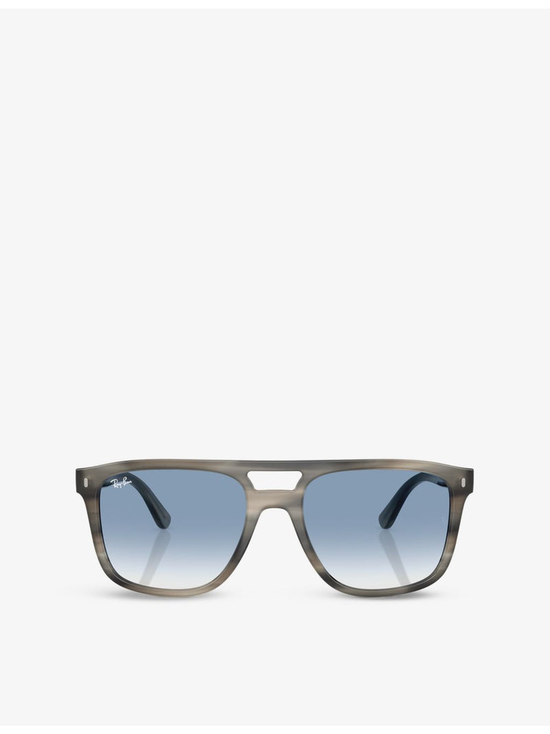 Ray-Ban RB2213 square-frame sunglasses with gradient lenses - British product