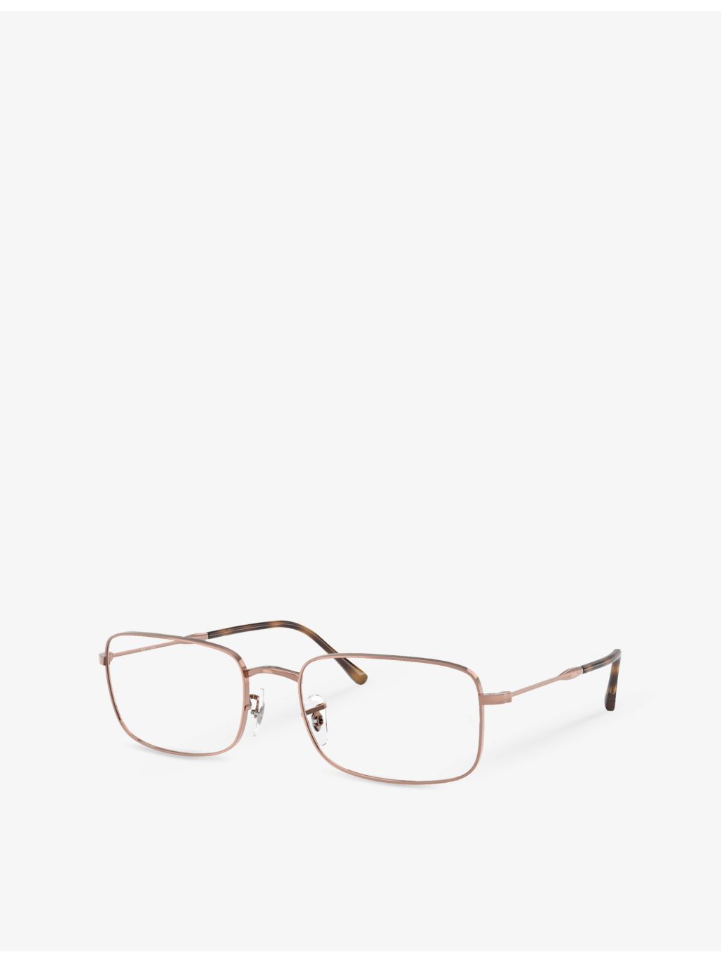 Ray-Ban RX3746V rectangular metal optical glasses - British product