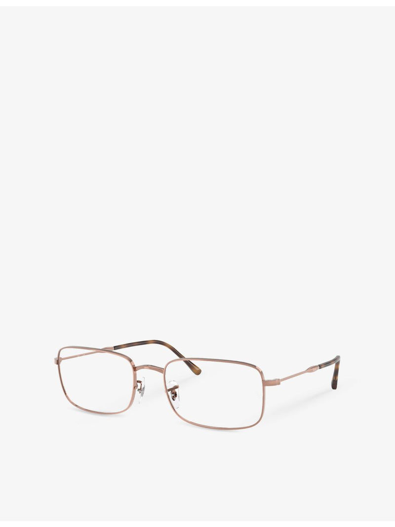 Ray-Ban RX3746V rectangular metal optical glasses - British product