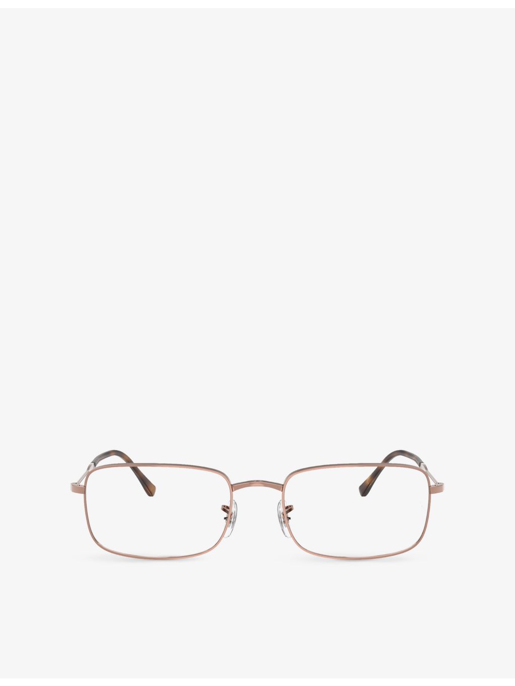 Ray-Ban RX3746V rectangular metal optical glasses - British product