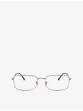 Ray-Ban RX3746V rectangular metal optical glasses - British product