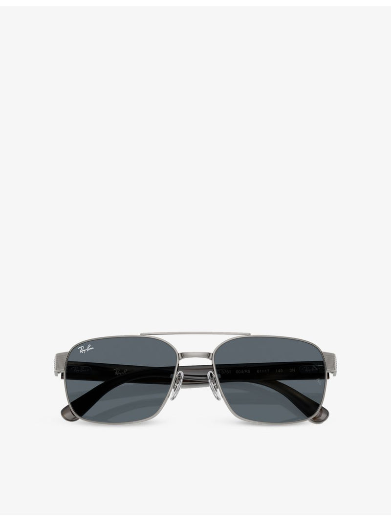 Ray-Ban RB3751 square-frame metal sunglasses - British product