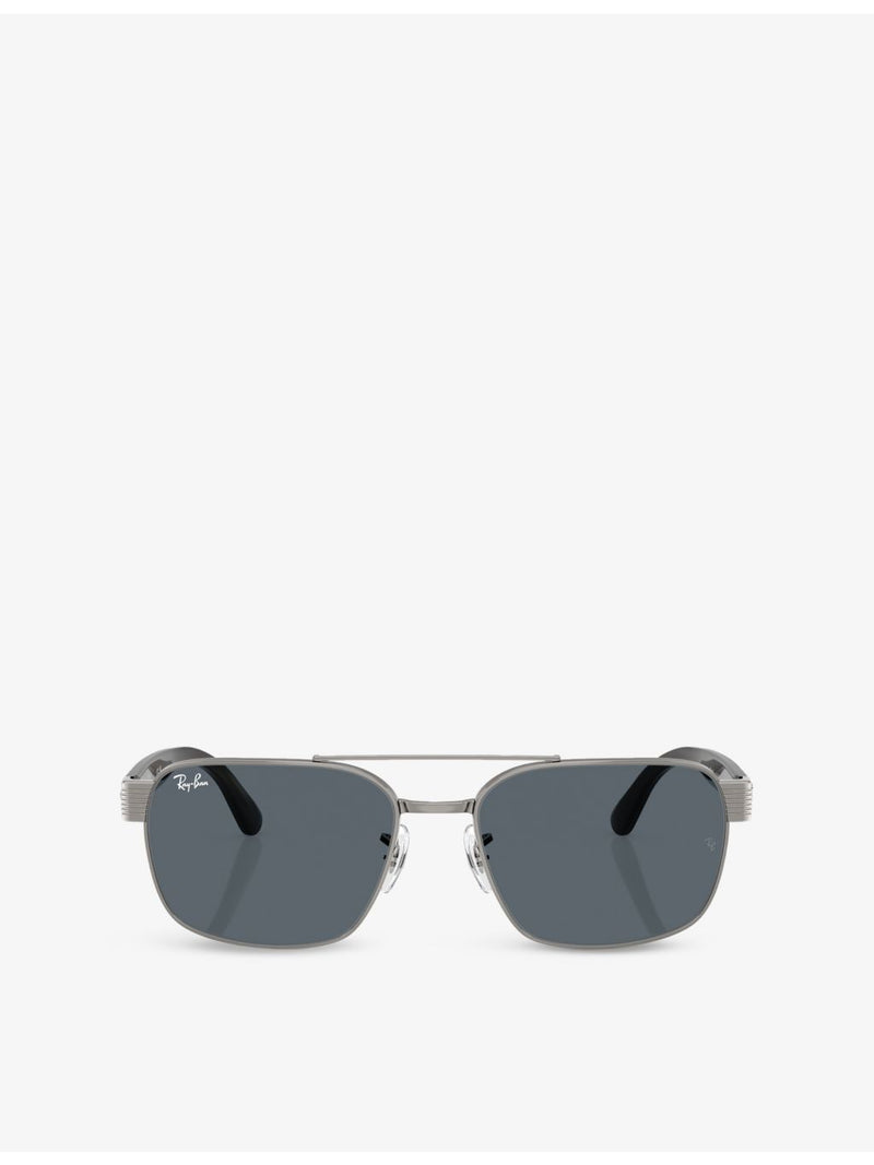 Ray-Ban RB3751 square-frame metal sunglasses - British product