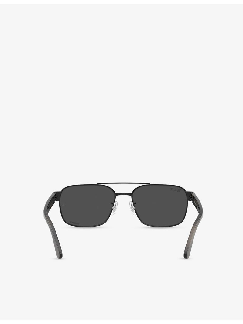 Ray-Ban square metal sunglasses RB3751CH, UK version