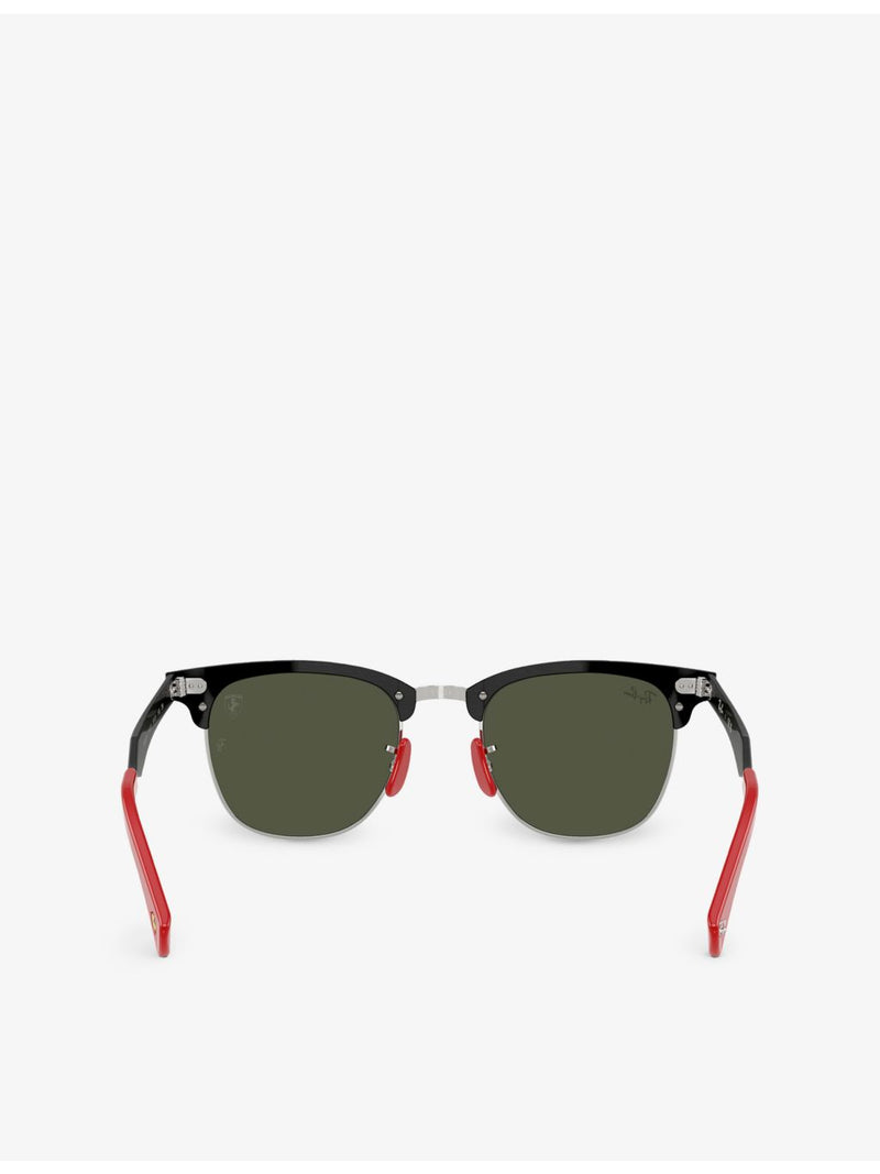 Ray-Ban Scuderia Ferrari Collection square-frame aluminium sunglasses (British brand)