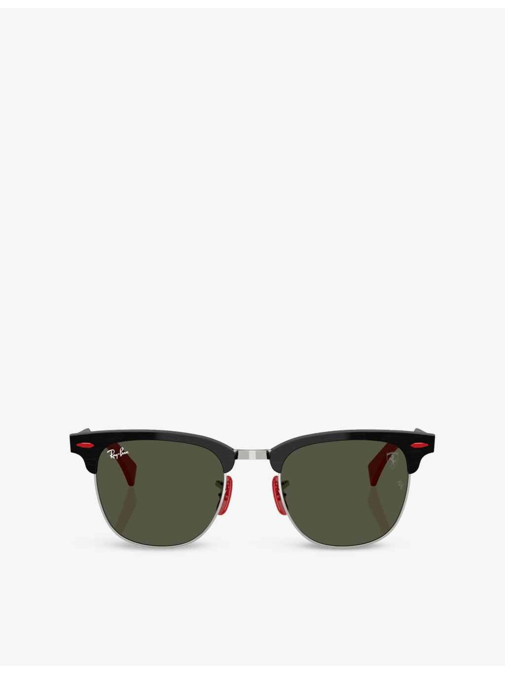 Ray-Ban Scuderia Ferrari Collection square-frame aluminium sunglasses (British brand)