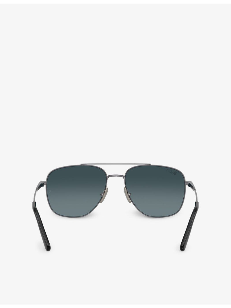 Ray-Ban RB8097 square titanium sunglasses - British product