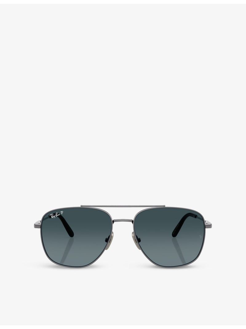 Ray-Ban RB8097 square titanium sunglasses - British product