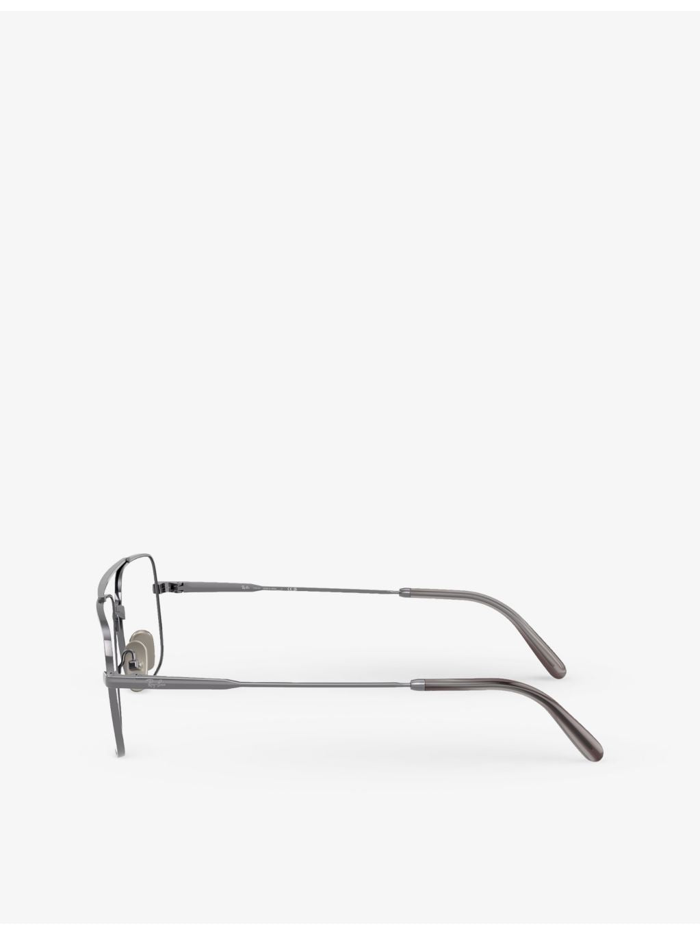 Ray-Ban square-frame titanium optical glasses 56mm, UK version