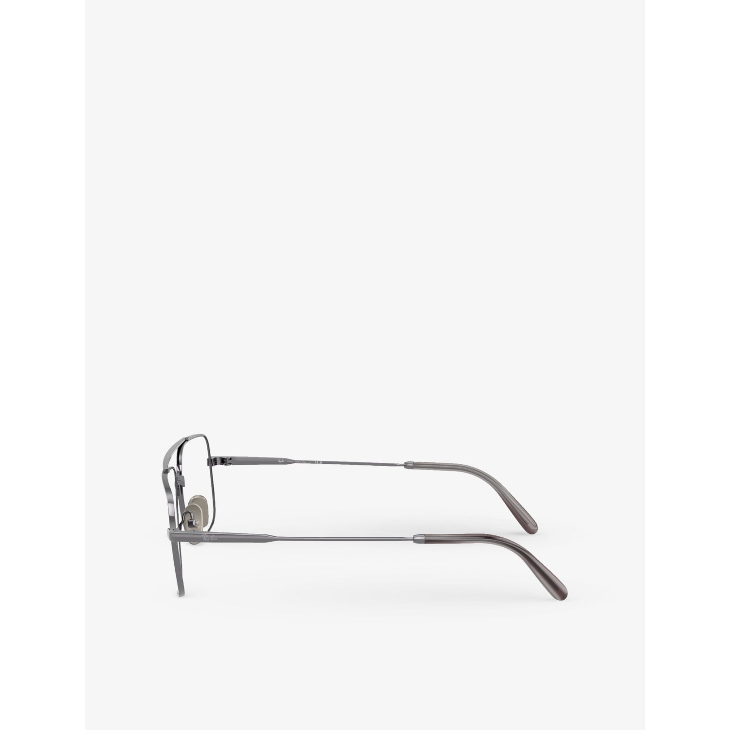 Ray-Ban square-frame titanium optical glasses 56mm, UK version