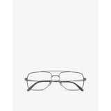 Ray-Ban square-frame titanium optical glasses 56mm, UK version