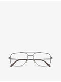 Ray-Ban square-frame titanium optical glasses 56mm, UK version