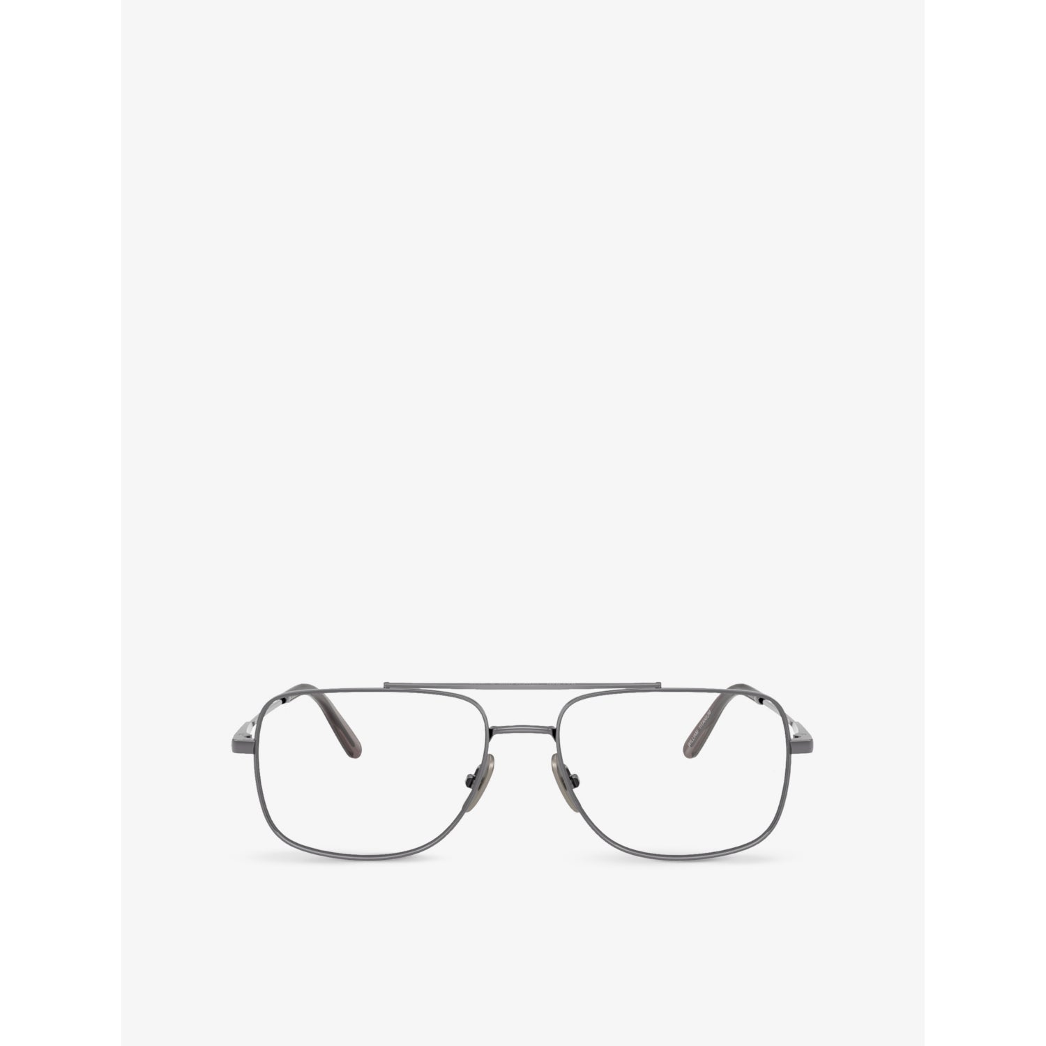 Ray-Ban square-frame titanium optical glasses 56mm, UK version