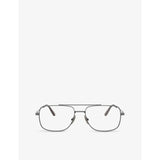 Ray-Ban square-frame titanium optical glasses 56mm, UK version