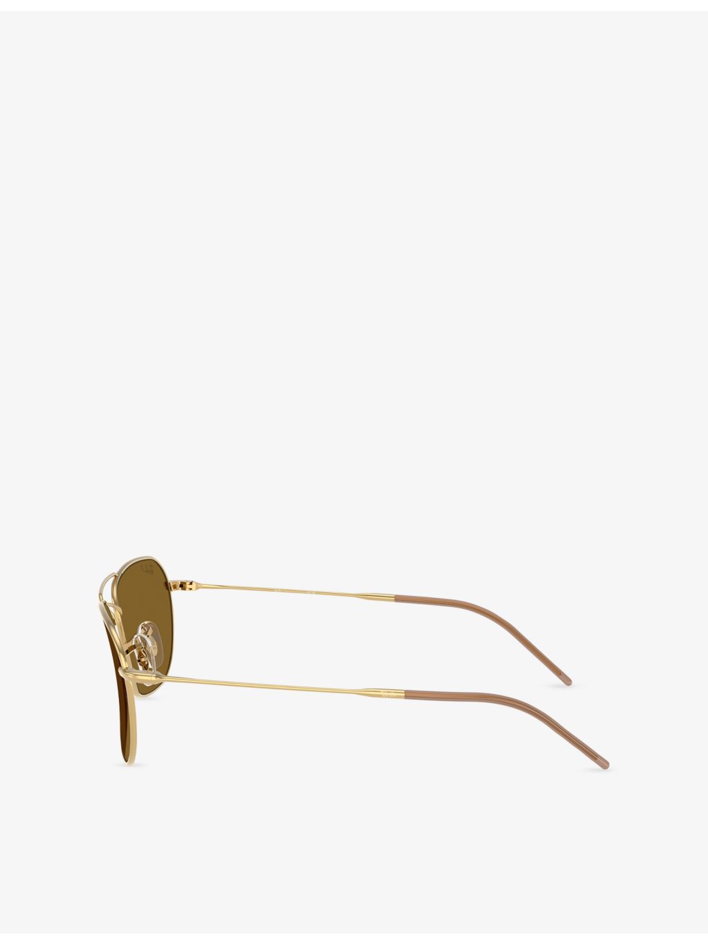 Ray-Ban polarised metal square-frame sunglasses, imported from the UK