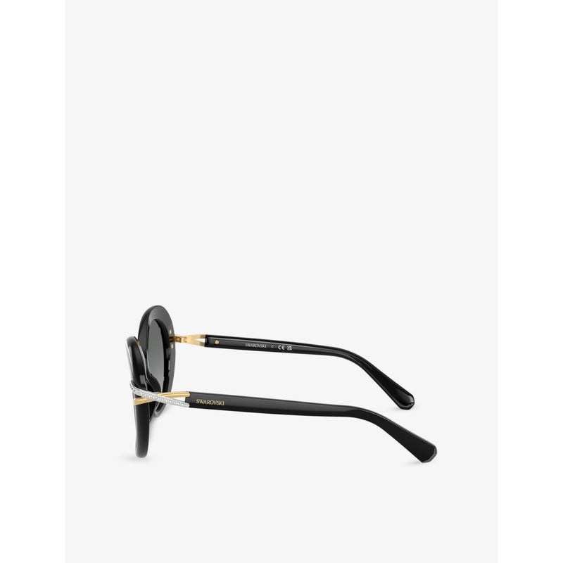 Swarovski SK6026 butterfly crystal-pave acetate sunglasses - British product