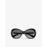 Swarovski SK6026 butterfly crystal-pave acetate sunglasses - British product