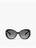Swarovski SK6026 butterfly crystal-pave acetate sunglasses - British product