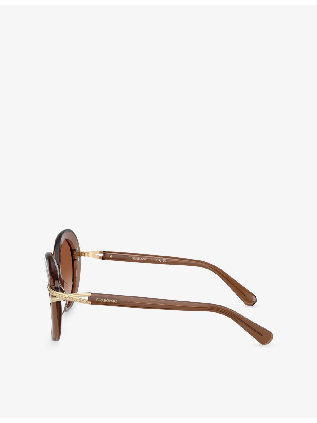 Swarovski SK6026 butterfly crystal-pave acetate sunglasses - British product