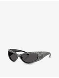 Swarovski SK6027 crystal-embellished acetate sunglasses, UK version